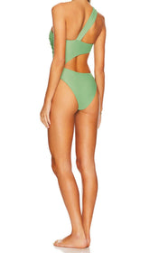 OBLIQUE CUTOUT ONE PIECE BIKINI